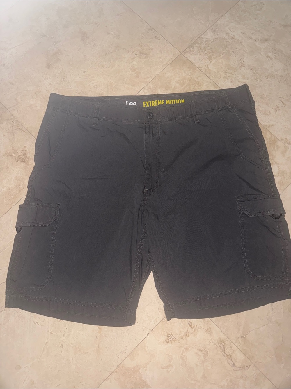 Lee Black Men's Cargo Shorts - Extreme Motion